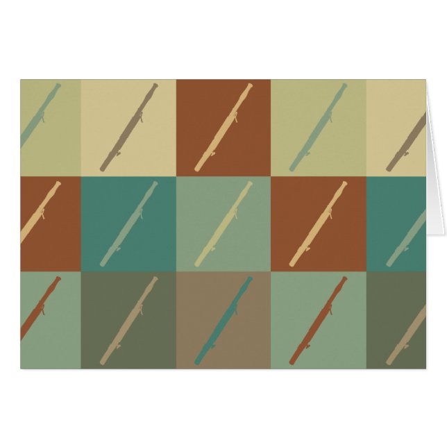 Fagottpopkonst Hälsningskort (Framsidan Horizontal)