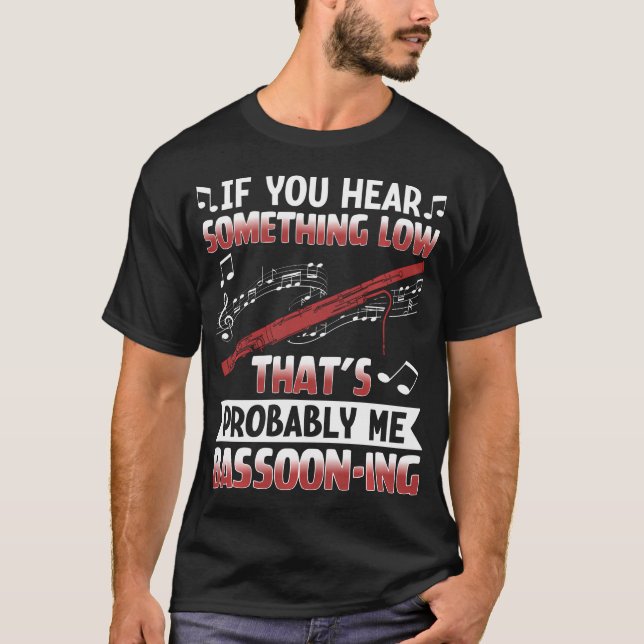 Fagottspelare Musik Orkester Fagott T Shirt (Framsida)