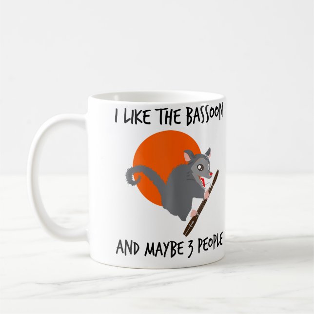 Fagottstrå för fagottist och fagottorkester kaffemugg (Vänster)