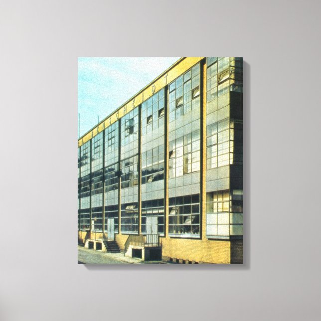 Fagus Shoe Factory, designad av Walter Gropius Canvastryck (Framsida)