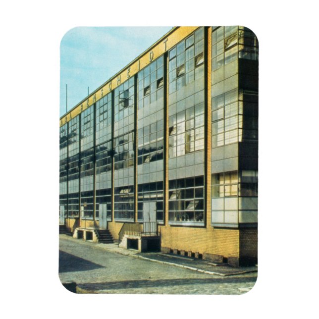 Fagus Shoe Factory, designad av Walter Gropius Magnet (Vertikal)