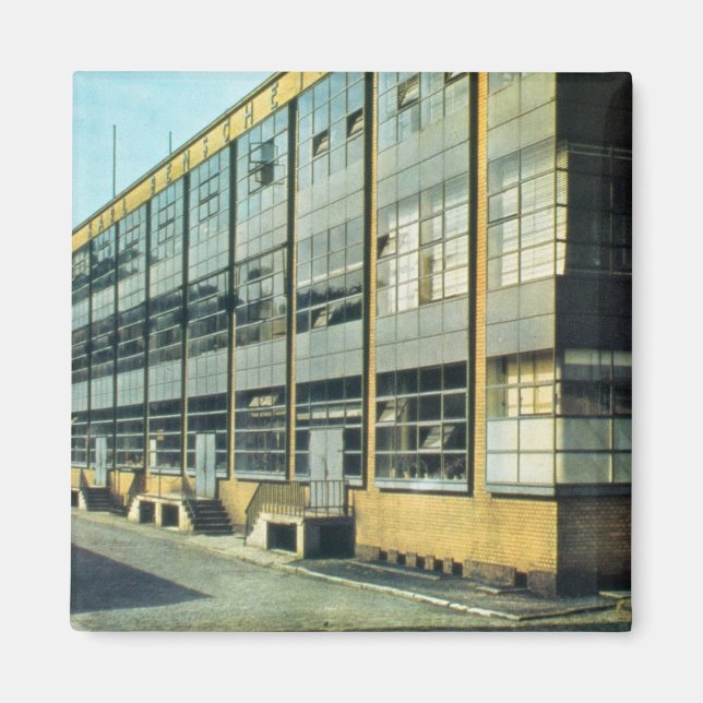 Fagus Shoe Factory, designad av Walter Gropius Magnet (Framsidan)