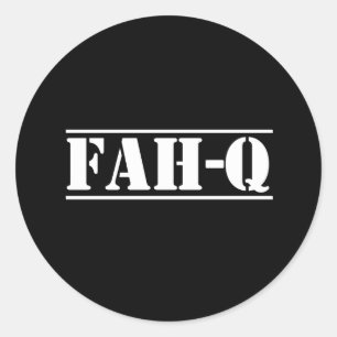 Fah-Q Runt Klistermärke