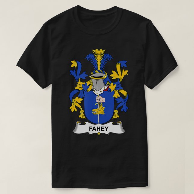 Fahey Jackar Arm Family Crest T Shirt (Design framsida)