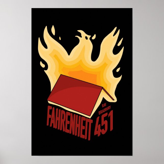 Fahrenheit 451 poster (Framsidan)