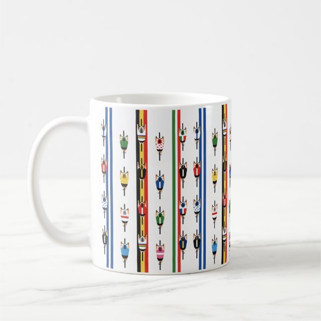 Fahrradfahrer Gruppe Kaffemugg (Vänster)