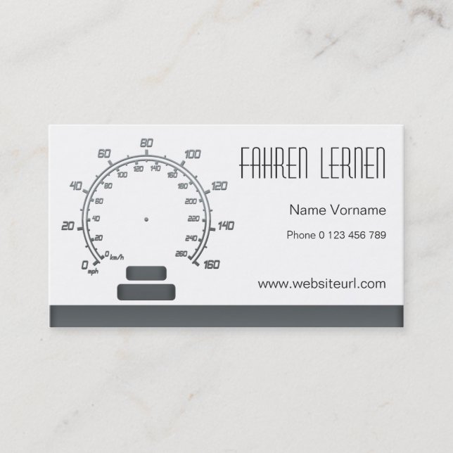 fahrschule visitkort (Framsida)