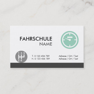 fahrschule visitkort