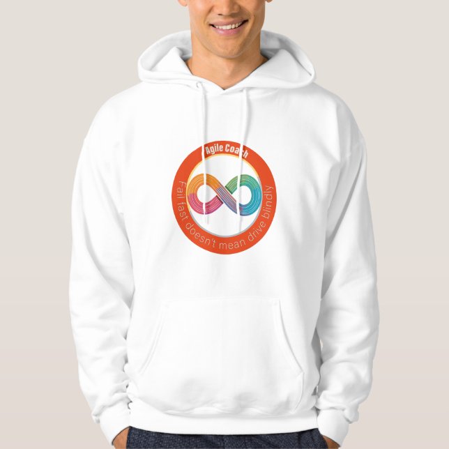 Fail fast doesn't mean drive blindly T-Shirt Hoodie (Framsida)