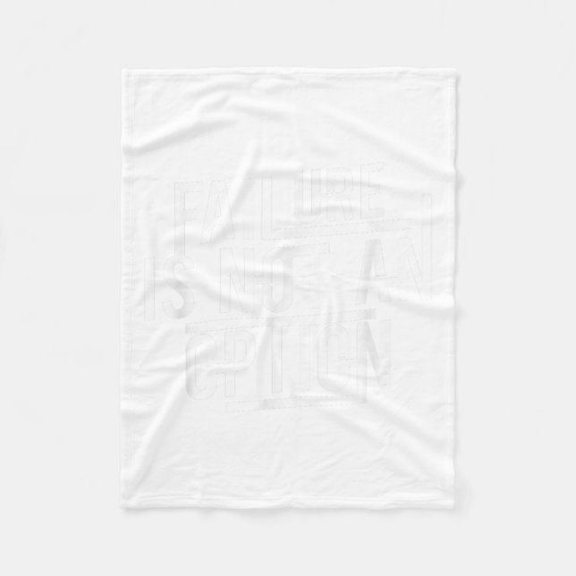 Failure Is Not An Option Motivational  Fleecefilt (Framsidan)