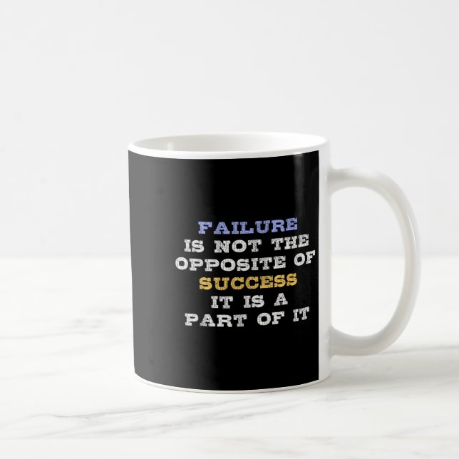 Failure Is Not The Opsite Of Success It Is A Part  Kaffemugg (Höger)