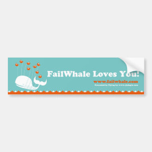 FailWhale Bumper-klistermärken Bildekal
