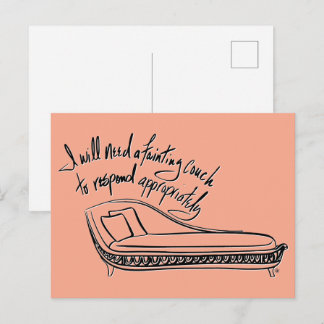 Fainting Couch Helg Vykort