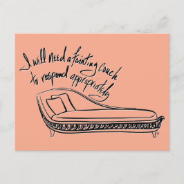 Fainting Couch Helg Vykort