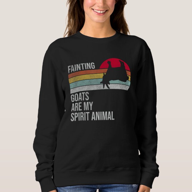 Fainting Goats är mitt andrattdjur - Lustigt Goat  T Shirt (Framsida)