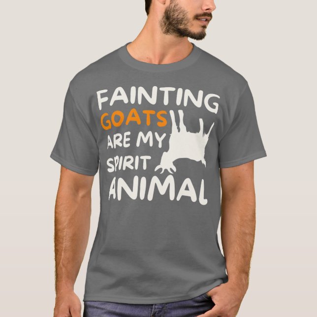 Fainting Goats är mitt andrattdjur. T Shirt (Framsida)