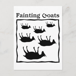 Fainting Goats Vykort