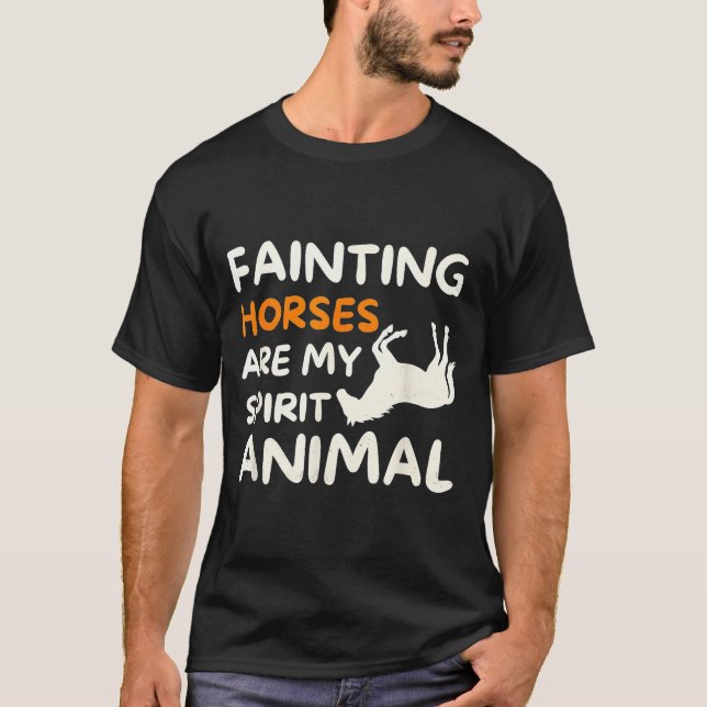 Fainting Horses Are My Srit Animal Funny Farm Hors T Shirt (Framsida)