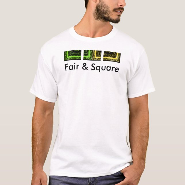 Fair and square Basic T-Shirt-mall T Shirt (Framsida)
