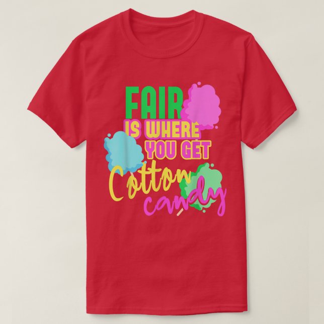 Fair Cotton Candy Floss T Shirt (Design framsida)
