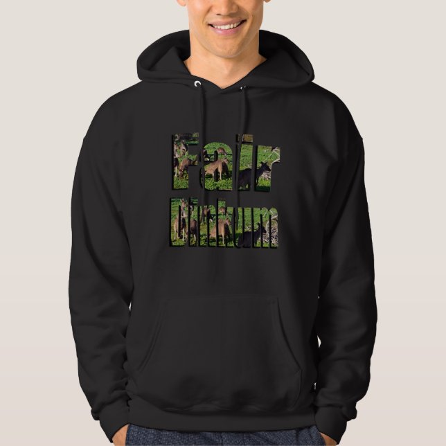 Fair Dinkum Aussie Slang Logotyp Hoodie (Framsida)