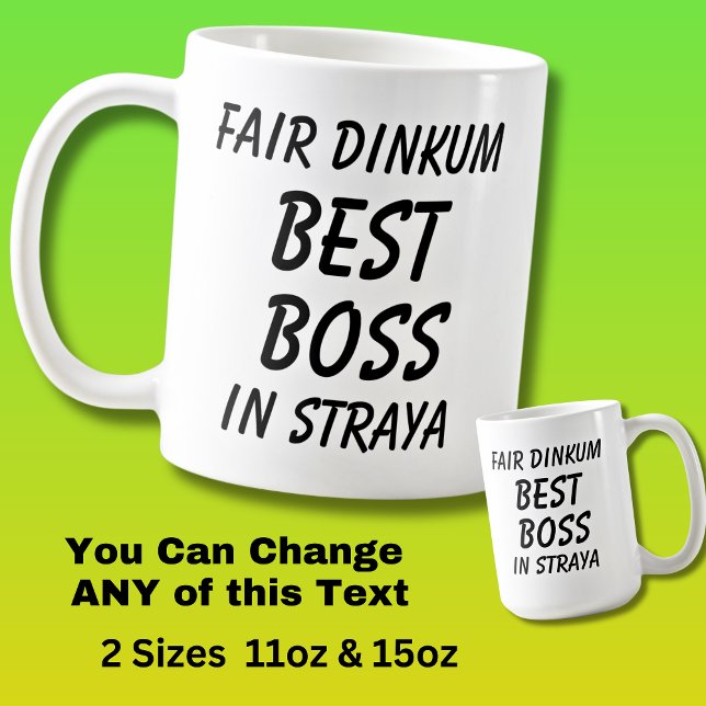 Fair Dinkum BEST CHEF in Straya (Australien) Kaffemugg (Skapare uppladdad)