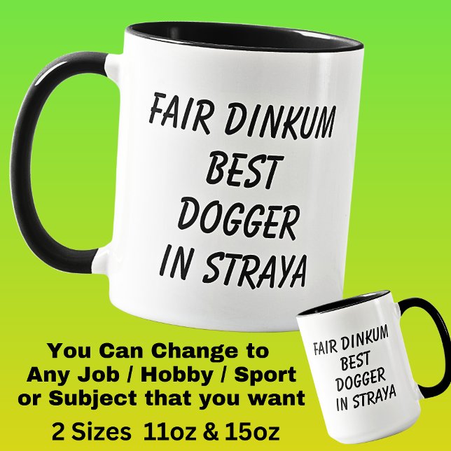 Fair Dinkum BEST DOGGER I Straya Mugg (Skapare uppladdad)