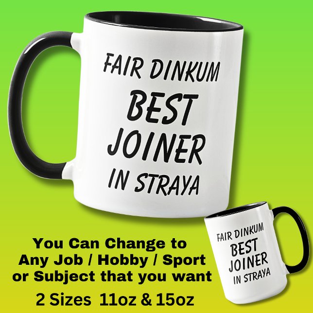 Fair Dinkum BEST JOINER in Straya Mugg (Skapare uppladdad)