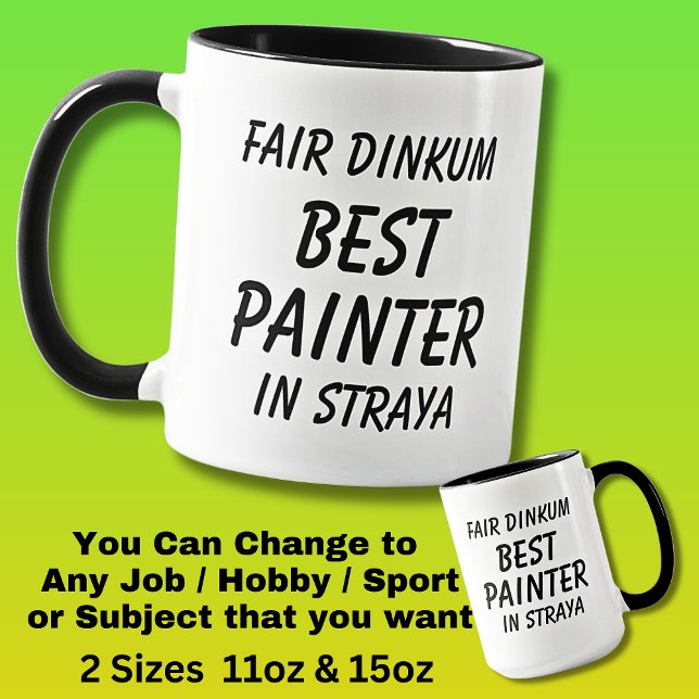 Fair Dinkum BEST PAINTER in Straya Mugg (Skapare uppladdad)