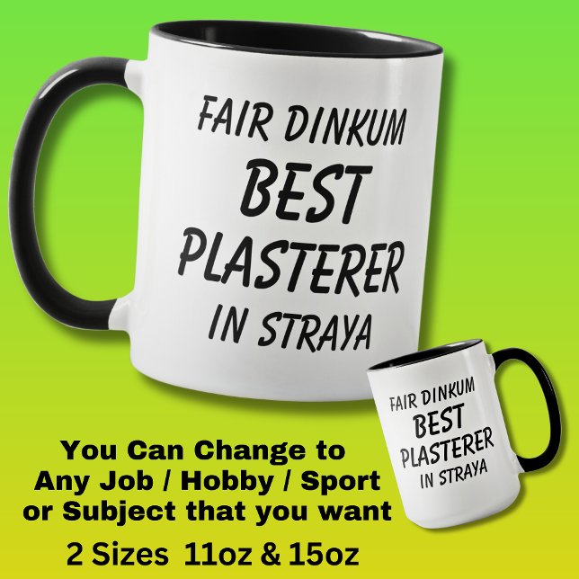 Fair Dinkum BEST PLASTERER in Straya Mugg (Skapare uppladdad)