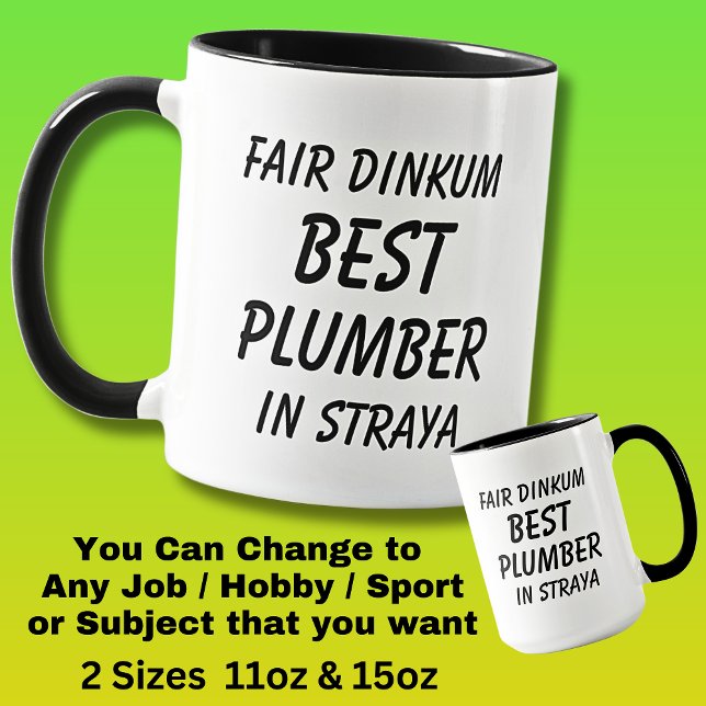 Fair Dinkum Best PLUMBER i Straya Mugg (Skapare uppladdad)