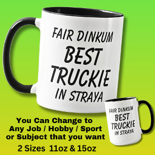Fair Dinkum BEST TRUCKIE (förare av Lastbil) i Str Mugg