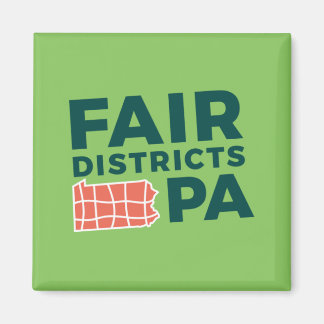 Fair Distrits PA Lime Logotyp Small Magnet