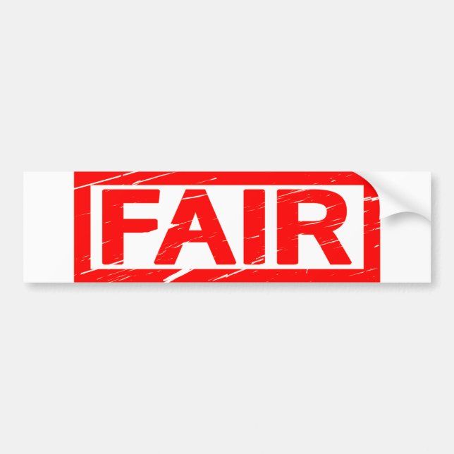Fair Frimärke Bildekal (Framsidan)