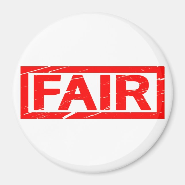 Fair Frimärke Magnet (Framsidan)