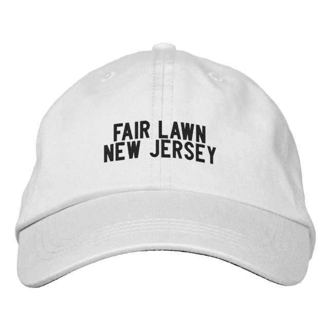 Fair Gräsmatta New jersey Hat Broderad Keps (Framsida)