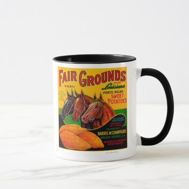 Fair Grounds Yam LabelBreaux Bridge, LA Mugg (Höger)