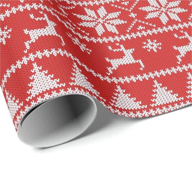 Fair Isle Christmas Presentpapper (Rullad Hörn)