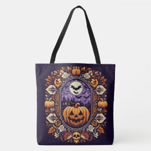 Fair Isle/Colorwork Vintage Halloween/fall Tygkasse