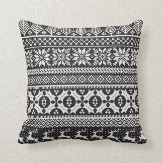 Fair Isle Sticka Sweater Pillow Kudde