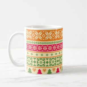 Fair Isle Stil jul, sömlös Kaffemugg