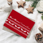 Fair Isle Ugly Sweater Dachshund julkort Helgkort<br><div class="desc">Wiener hund roligt och kärlek</div>