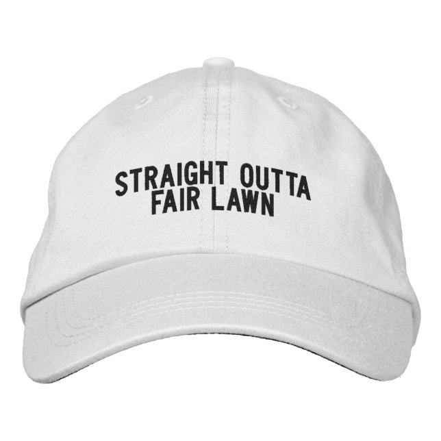 Fair Lawn New Jersey-hatt Broderad Keps (Framsida)