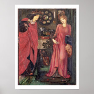 Fair Rosamund and Queen Eleanor (blandade medier p Poster