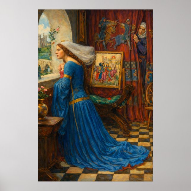 Fair Rosamund by John William Waterhouse Poster (Framsidan)