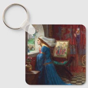 Fair Rosamund c. 1916 av John William Waterhouse Nyckelring