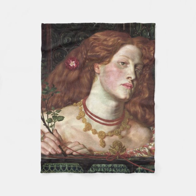 Fair Rosamund (Elegant och vackert Rödhårig, kvinn Fleecefilt (Framsidan)
