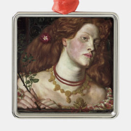 Fair Rosamund (Elegant och vackert Rödhårig, kvinn Julgransprydnad Metall