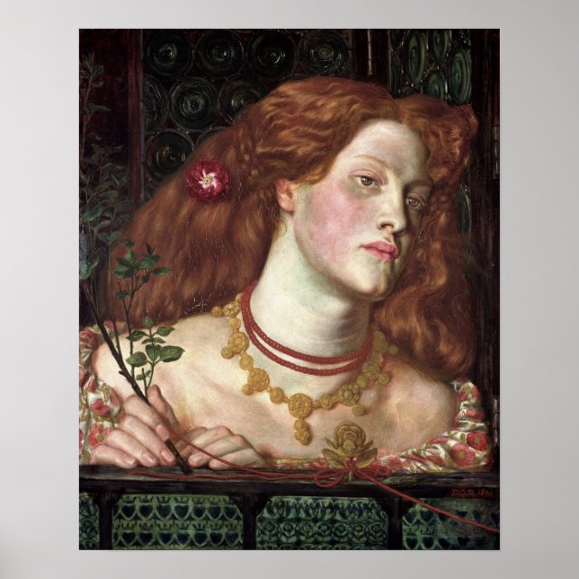 Fair Rosamund (Elegant och vackert Rödhårig, kvinn Poster (Framsidan)