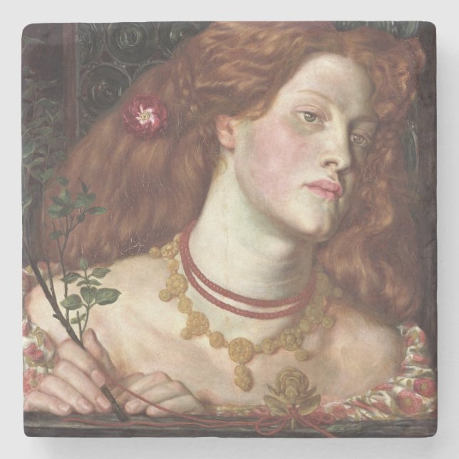 Fair Rosamund (Elegant och vackert Rödhårig, kvinn Stenunderlägg (Framsidan)